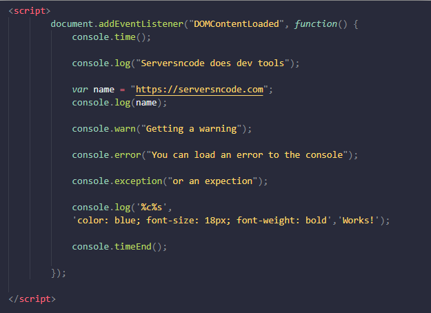 Image of: Exploring Dev Tools - Using Console
